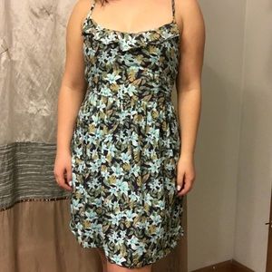 Hollister blue floral dress